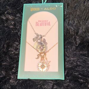 Aldo Silver and Gold Charm best friend necklaces